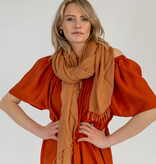 The Off Shoulder Dress Burnt Orange