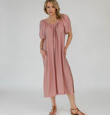 The Off Shoulder Dress Dusty Pink