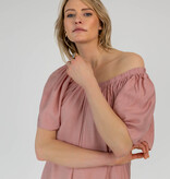 The Off Shoulder Dress Dusty Pink