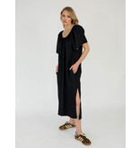 Off Shoulder Dress Solid Black