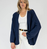 Cosy Cardigan Long Sleeve Navy Melee