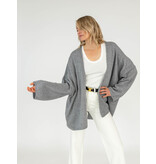 Cosy Cardigan Long Sleeve Mid Grey Melee