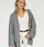 Cosy Cardigan Long Sleeve Mid Grey Melee