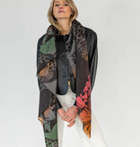 Sjaal 100% Cashmere Butterfly Multi Colour