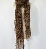 Sjaal Cosy Cashmy Leopard Brown