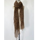 Sjaal Cosy Cashmy Leopard Brown