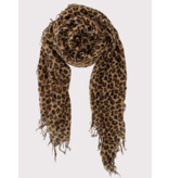 Sjaal Cosy Cashmy Leopard Brown