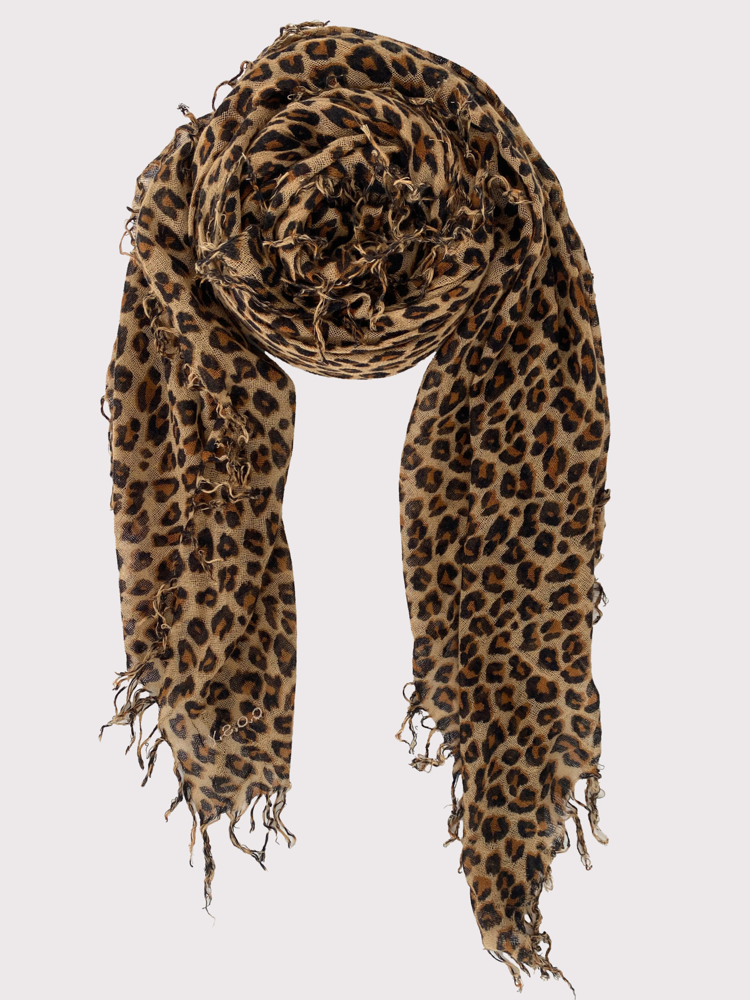 Sjaal Cosy Cashmy Leopard Brown