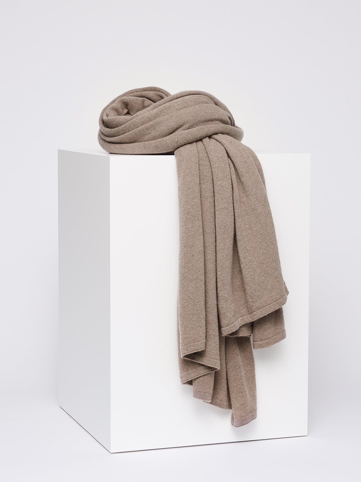 Sjaal SjaalMania Cosy Chic Soft Taupe Melee