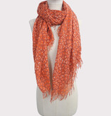 Sjaal Cosy Cashmy Leopard Coral