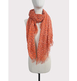 Sjaal Cosy Cashmy Leopard Coral