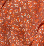 Sjaal Cosy Cashmy Leopard Coral