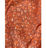 Sjaal Cosy Cashmy Leopard Coral