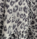 Sjaal Cosy Cashmy Leopard Grey