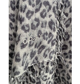 Sjaal Cosy Cashmy Leopard Grey