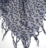 Sjaal Cosy Cashmy Leopard Blue