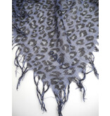 Sjaal Cosy Cashmy Leopard Blue