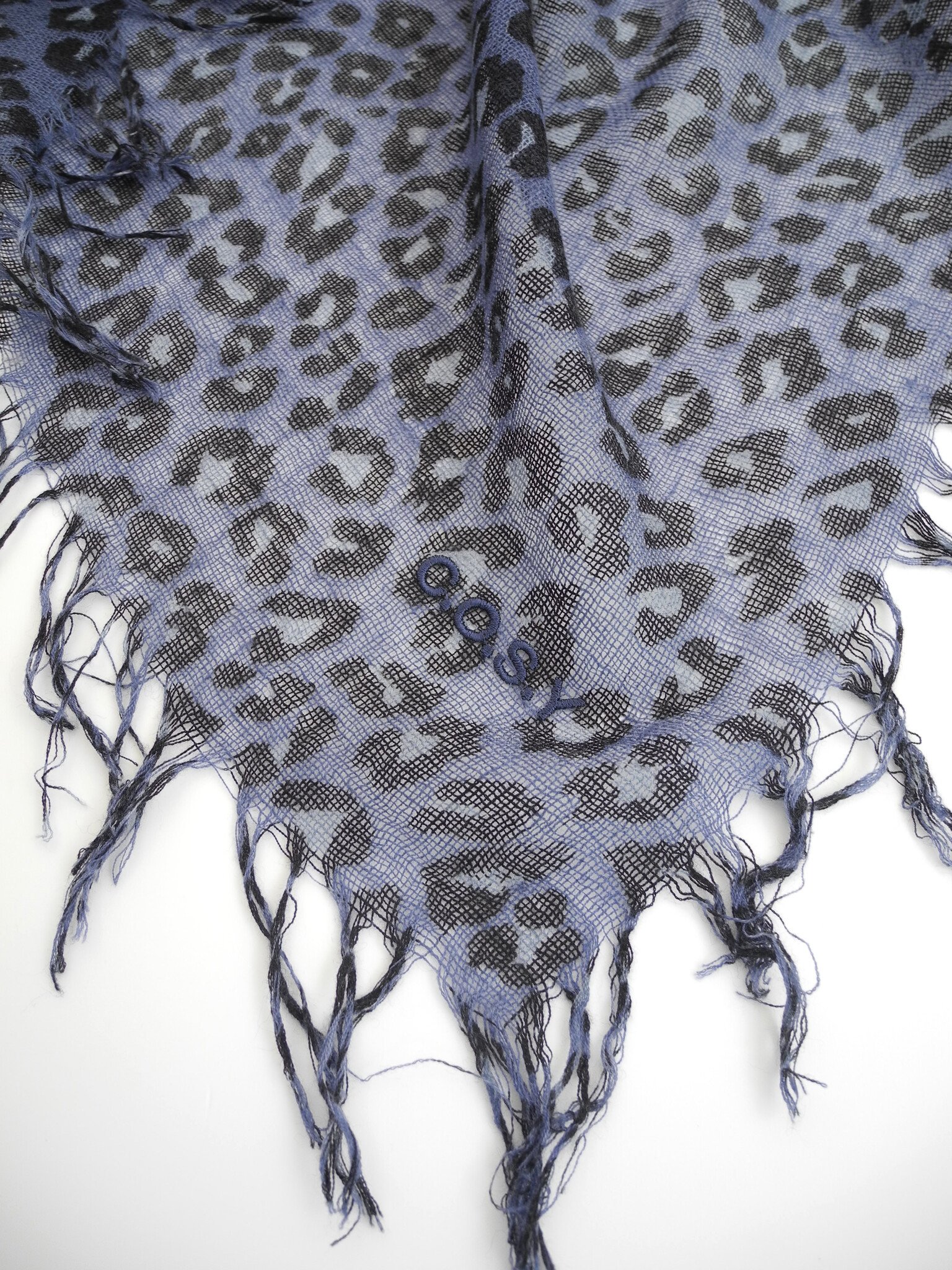 Sjaal Cosy Cashmy Leopard Blue