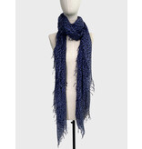 Sjaal Cosy Cashmy Leopard Blue