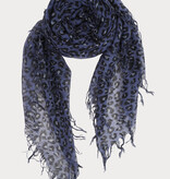 Sjaal Cosy Cashmy Leopard Blue