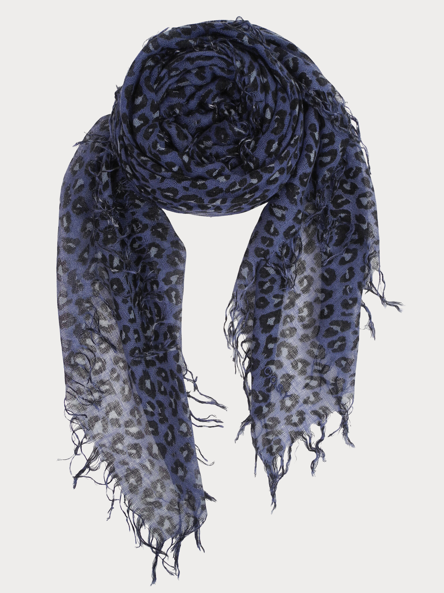 Sjaal Cosy Cashmy Leopard Blue