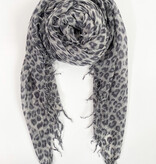 Sjaal Cosy Cashmy Leopard Grey