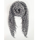 Sjaal Cosy Cashmy Leopard Grey