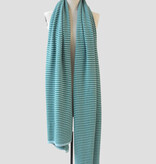C.O.S.Y by SjaalMania Sjaal Cosy Chic Stripes Aqua - Green and Mean