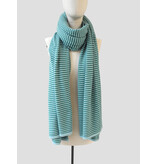 Sjaal Cosy Chic Stripes Aqua - Green and Mean