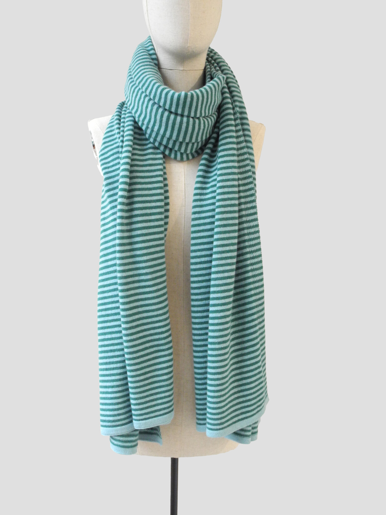 Sjaal Cosy Chic Stripes Aqua - Green and Mean