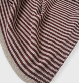 C.O.S.Y by SjaalMania Sjaal Cosy Chic Stripes Burgundy - Soft Taupe
