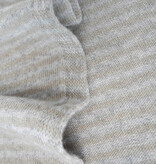 Sjaal Cosy Chic Stripes Pearl Grey / Sand