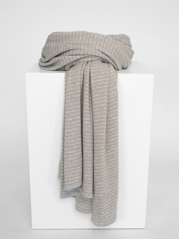C.O.S.Y by SjaalMania Sjaal Cosy Chic Stripes Pearl Grey / Sand
