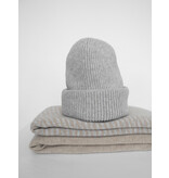 Sjaal Cosy Chic Stripes Pearl Grey / Sand