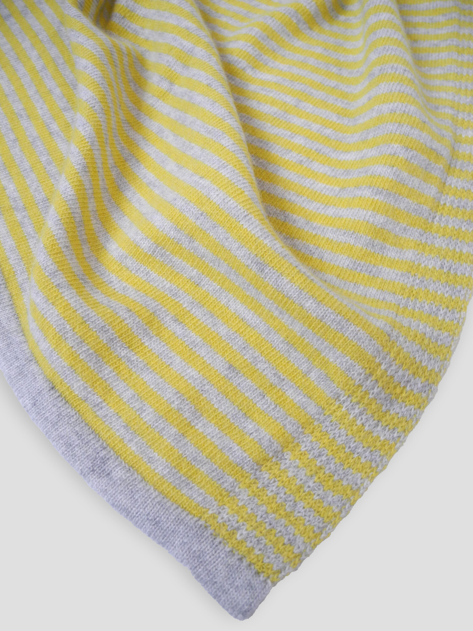 Sjaal Cosy Chic Stripes Vibrant Yellow - Pearl Grey