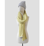 Sjaal Cosy Chic Stripes Vibrant Yellow - Pearl Grey
