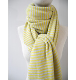Sjaal Cosy Chic Stripes Vibrant Yellow - Pearl Grey