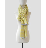 Sjaal Cosy Chic Stripes Vibrant Yellow - Pearl Grey