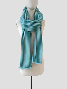 C.O.S.Y by SjaalMania Sjaal Cosy Chic Stripes Aqua - Green and Mean