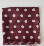 C.O.S.Y by SjaalMania Sjaal 100% Cashmere Dots Cabernet