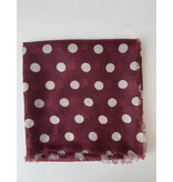 C.O.S.Y by SjaalMania Sjaal 100% Cashmere Dots Cabernet C.O.S.Y by SjaalMania Sjaal 100% Cashmere Dots Cabernet