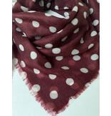 C.O.S.Y by SjaalMania Sjaal 100% Cashmere Dots Cabernet C.O.S.Y by SjaalMania Sjaal 100% Cashmere Dots Cabernet