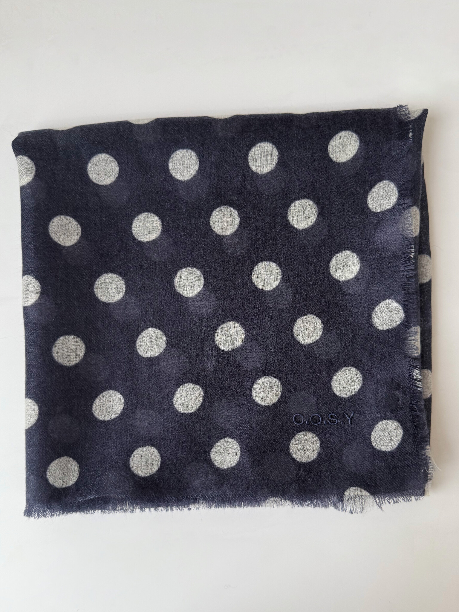 C.O.S.Y by SjaalMania Sjaal 100% Cashmere Dots Night Sky