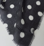 C.O.S.Y by SjaalMania Sjaal 100% Cashmere Dots Black