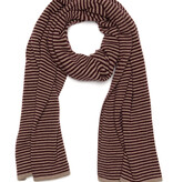 C.O.S.Y by SjaalMania Sjaal Cosy Chic Stripes Burgundy - Soft Taupe