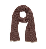 Sjaal Cosy Chic Stripes Burgundy - Soft Taupe