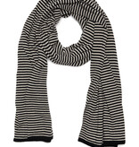 Sjaal SjaalMania Cosy Chic Stripes Light Sand- Black