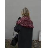 Sjaal 100% Cashmere Stars Cabernet