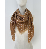 Cosy 100% cashmere Stars  Biscuit