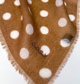 Cosy 100% cashmere Dots  Biscuit
